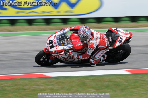 2010-06-26 Misano 4166 Carro - Superbike - Free Practice - Noriyuki Haga - Ducati 1098R